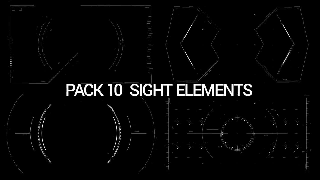 HUD Elements Pack - Stock Motion Graphics | Motion Array