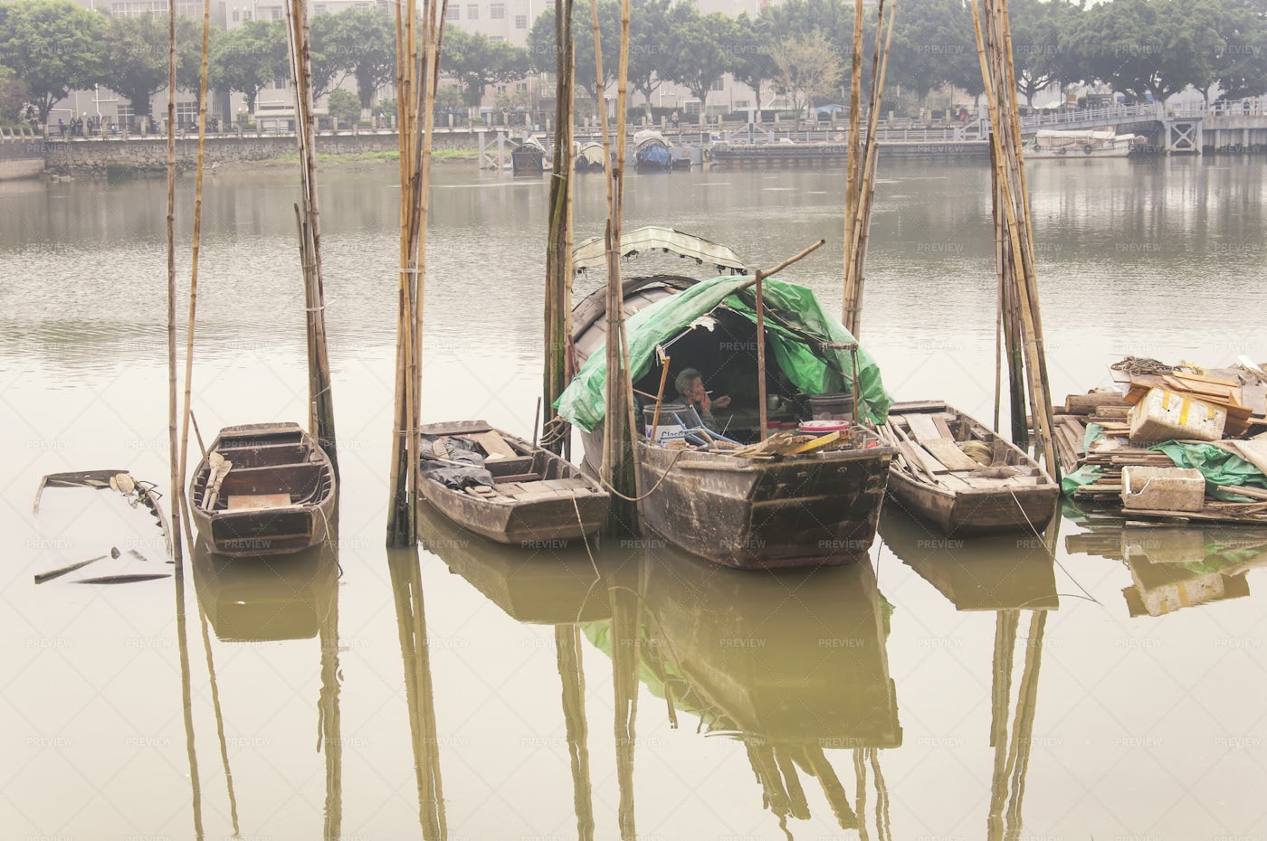 Man In A Boat: Stock Photos