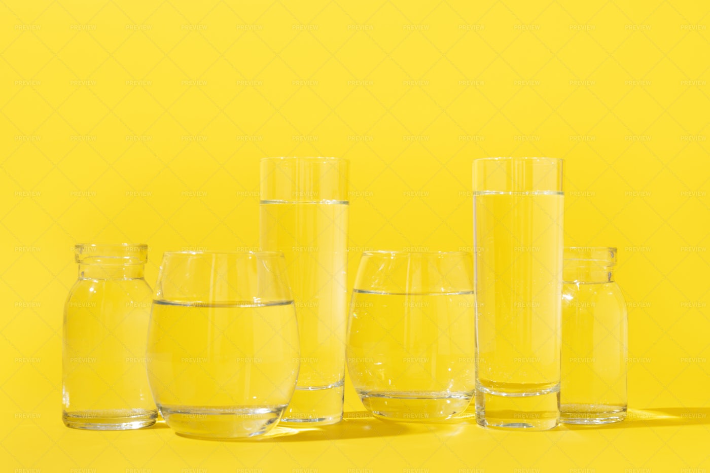 Glasses With Water: Stock Photos