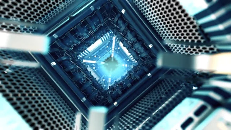 Sci-Fi Tunnel Loop: Stock Motion Graphics