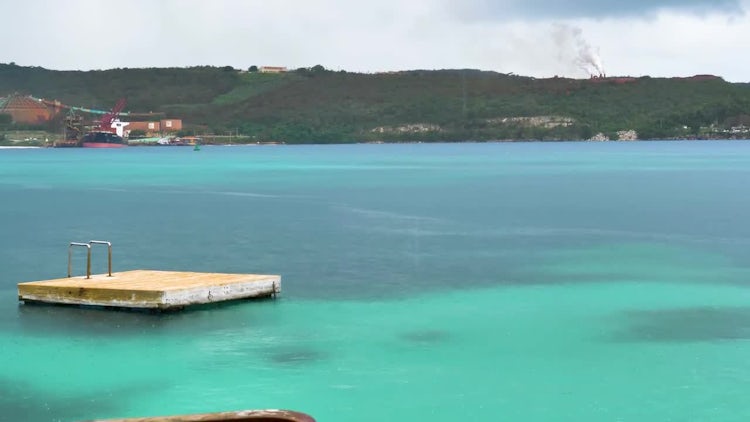 Floating Dock In Green Water: Stock Video
