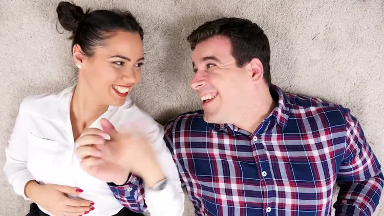 Couple Playing With Their Hands: Stock Video
