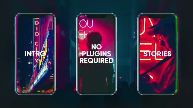 Glitch Stories Pack: After Effects Templates