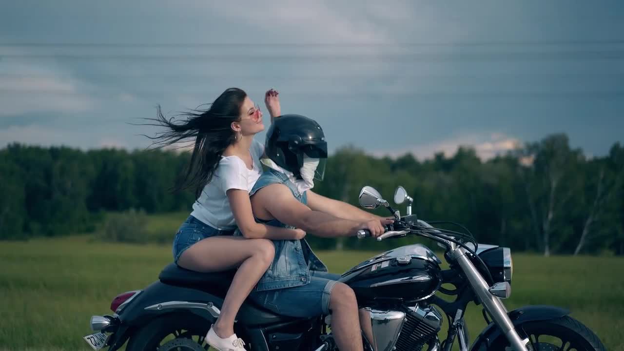 back riding motorcycle