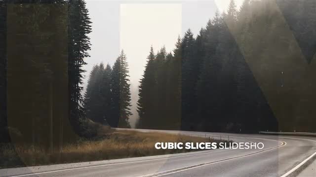 Cubic Slices Slideshow: After Effects Templates