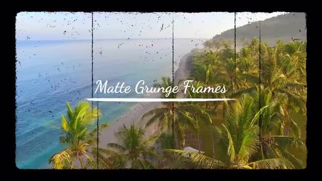 Matte Grunge Frames: Stock Motion Graphics