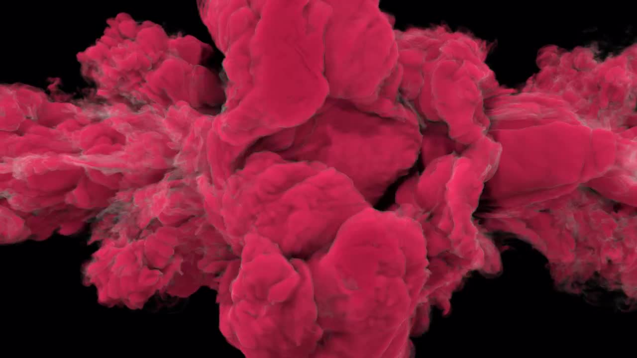 Red Smoke Collision On Alpha - Stock Motion Graphics | Motion Array