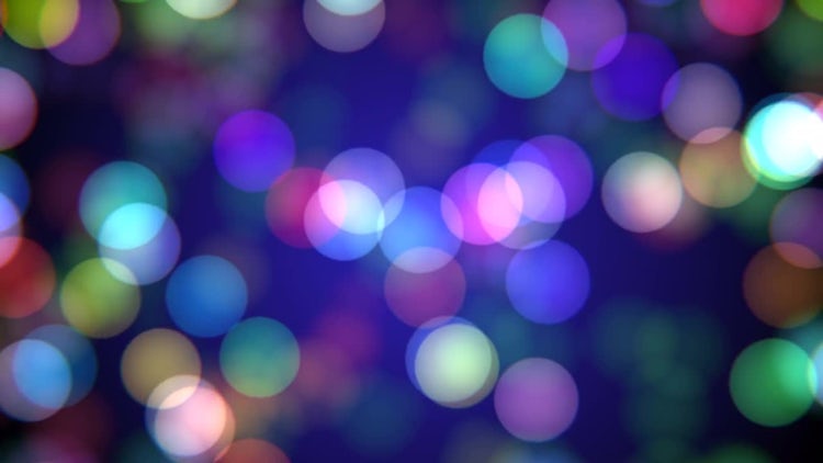 Colorful Bokeh Bubbles: Stock Motion Graphics