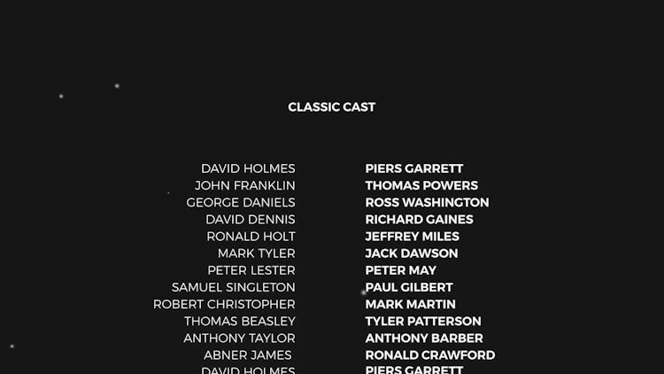 Film Credits Motion Graphics Templates Motion Array