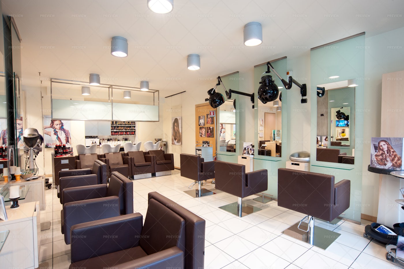 Hair Salon Interior: Stock Photos
