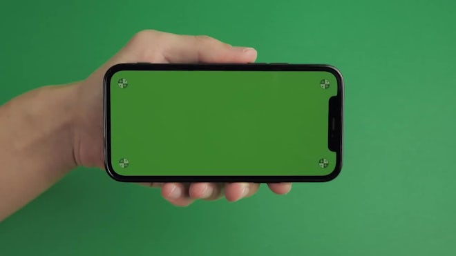 Horizontal Green Screen Smartphone Stock Video Motion Array
