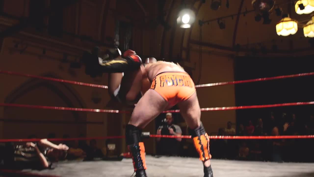 Wrestling Chokeslam Stock Video Motion Array