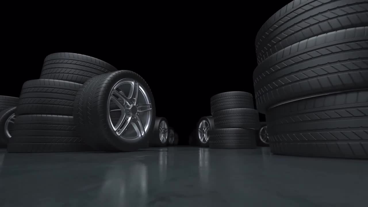 Endless Car Tires Loop - Stock Motion Graphics | Motion Array