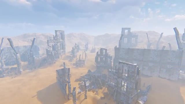 City Destroyed By War: Stock Motion Graphics
