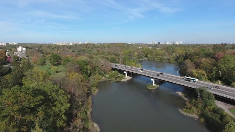 Vehicles Driving On Long Bridge : Stock Video