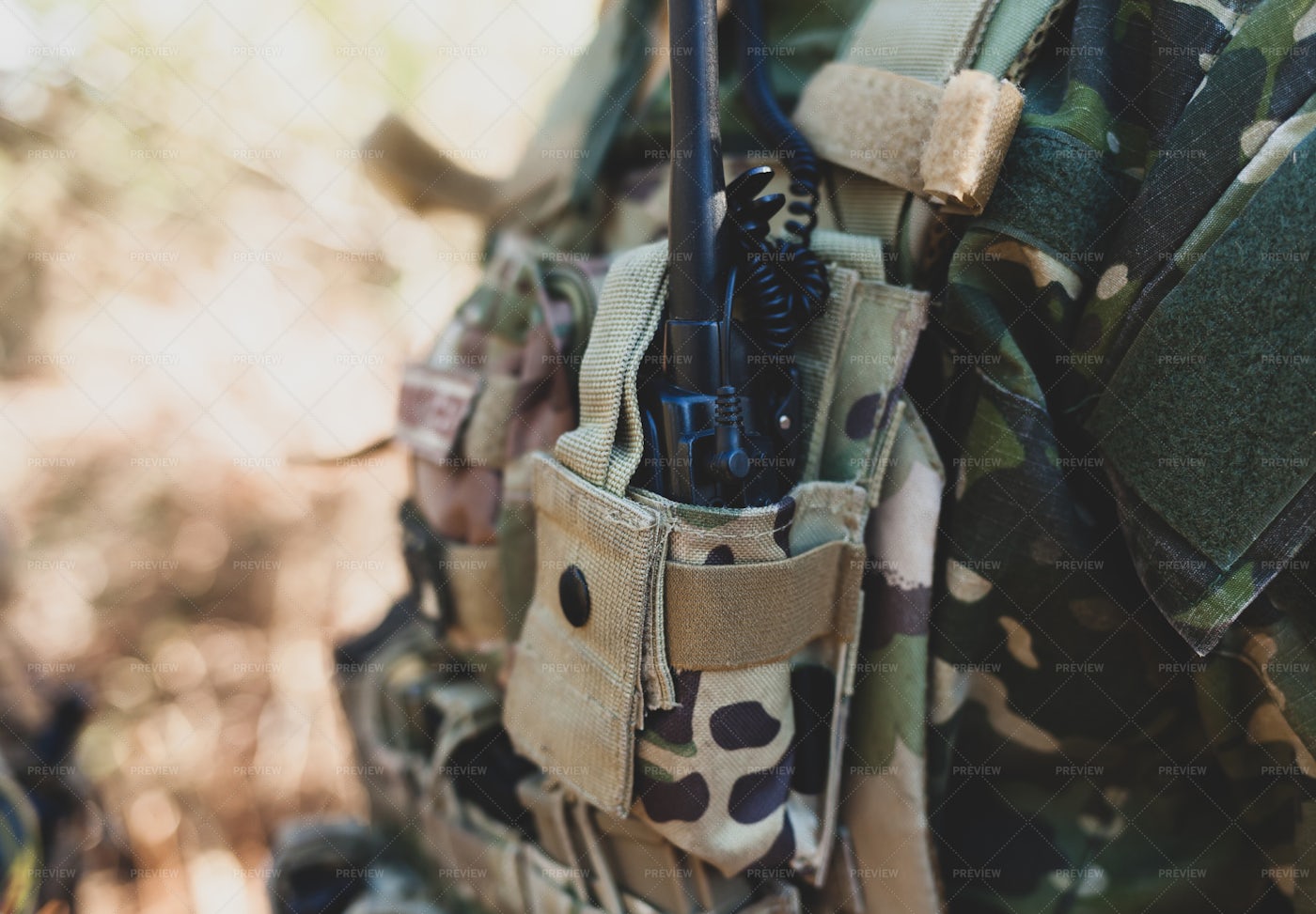 Military Radio Equipment: Stock Photos