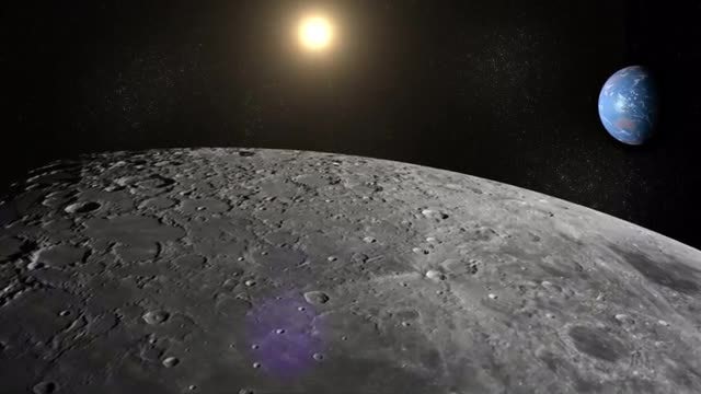 Moon, Earth And Sun: Stock Motion Graphics