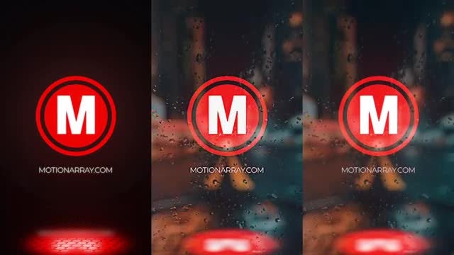 Rainy Glitch Logo: After Effects Templates