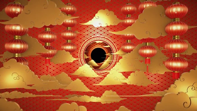 Chinese New Year Long Firecrackers String, Motion Graphics