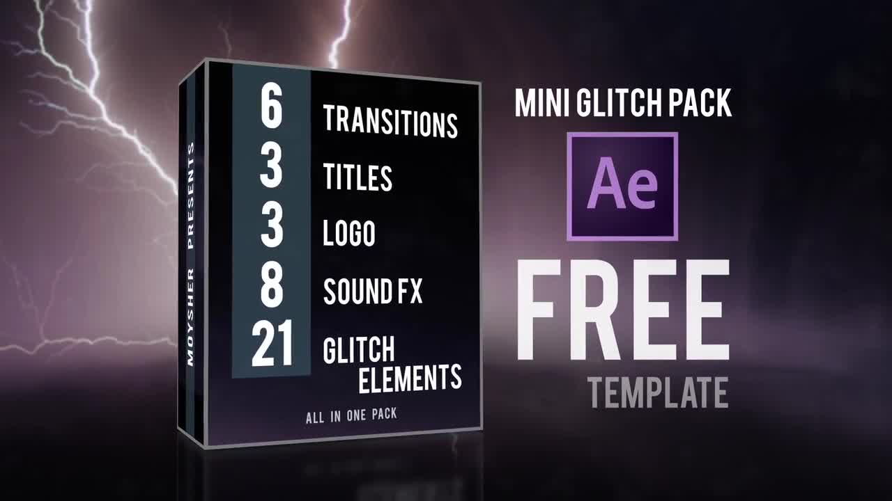 Mini Glitch Pack Free - After Effects Templates | Motion Array