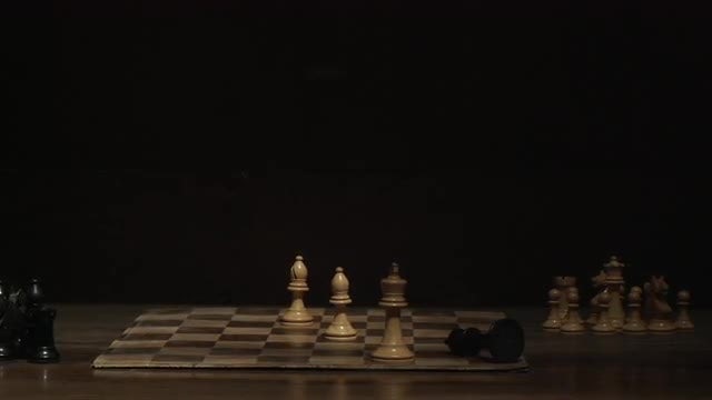 Chess Board With Pieces: Stock Video