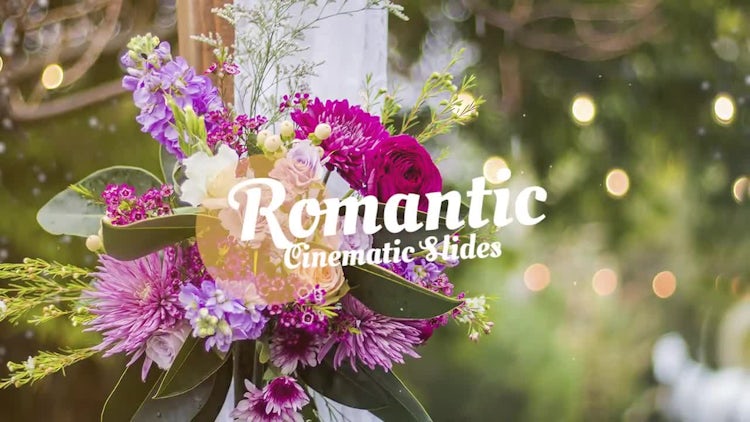 Romantic Cinematic Slides: Premiere Pro Templates