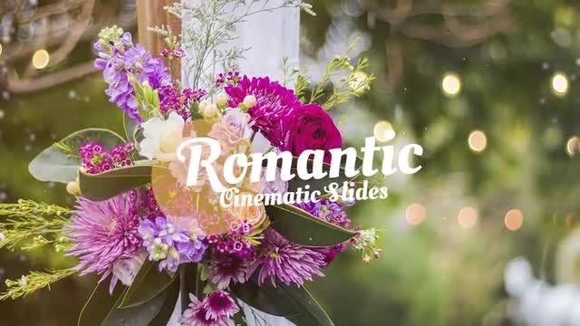 Romantic Cinematic Slides: Premiere Pro Templates