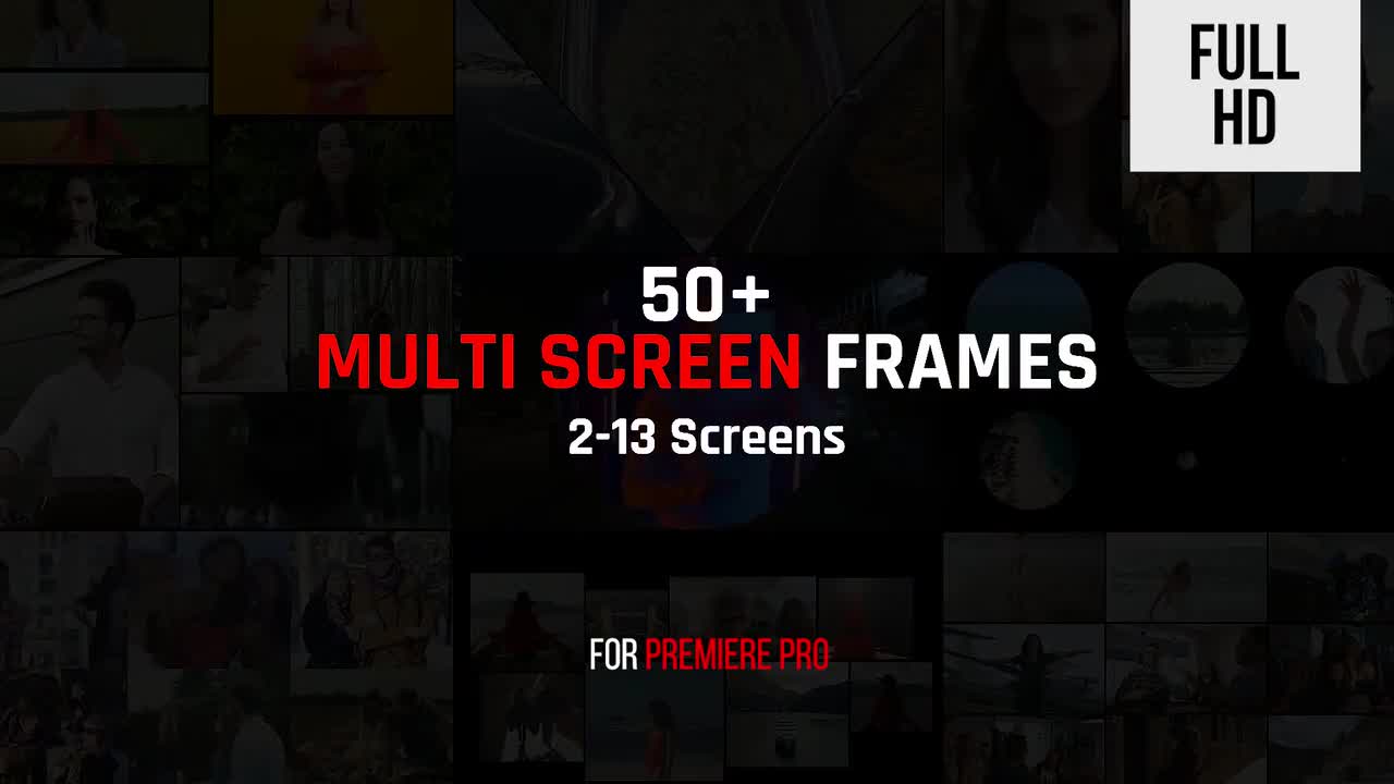 Multi Screen Frames Pack Premiere Pro Templates Motion Array