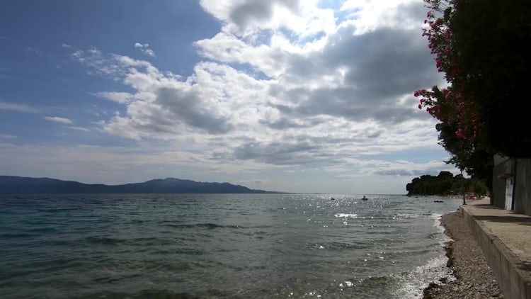 Ocean And Sky Slow Motion: Stock Video