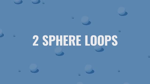 Two Spheres Loops Pack: Stock Motion Graphics