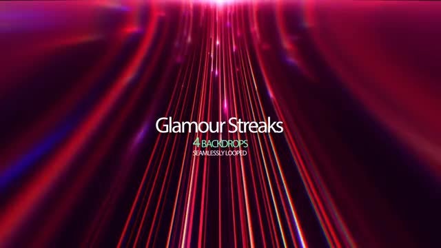 Red Light Streaks: Stock Motion Graphics