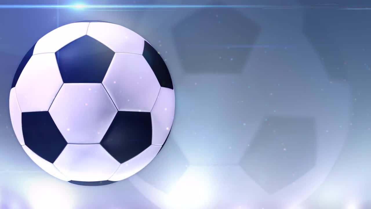 Blue Soccer Ball Background - Stock Motion Graphics | Motion Array