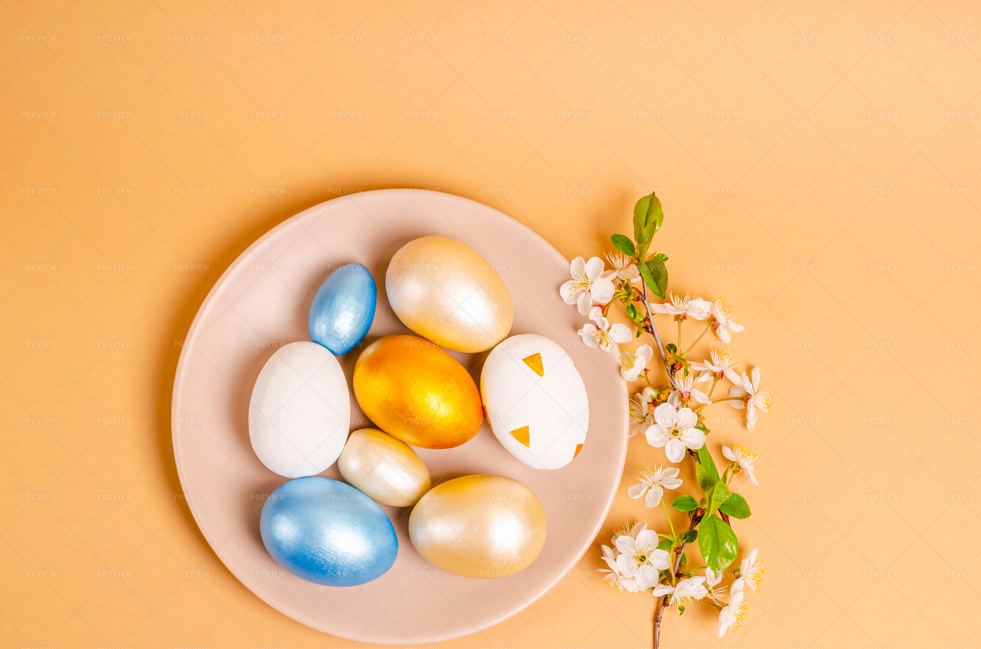 easter egg plate