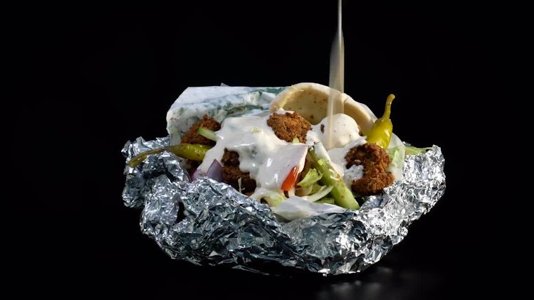 Rotating Falafel: Stock Video
