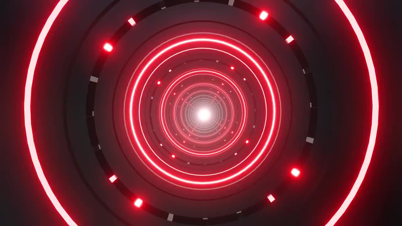 Neon Circle Tunnel Loops - Stock Motion Graphics | Motion Array