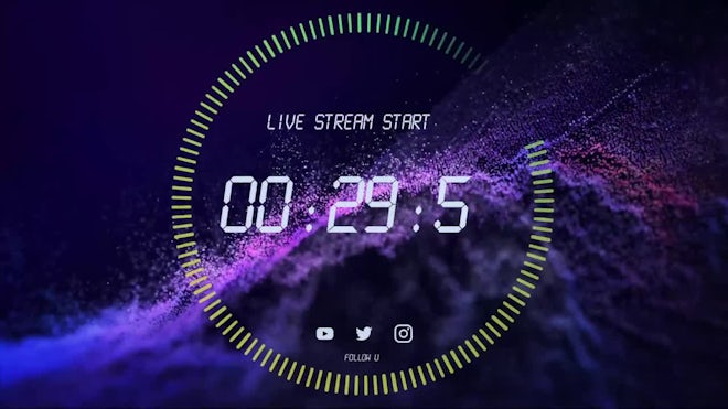 Animation of Video Views Counter, User Count of Live Stream Close