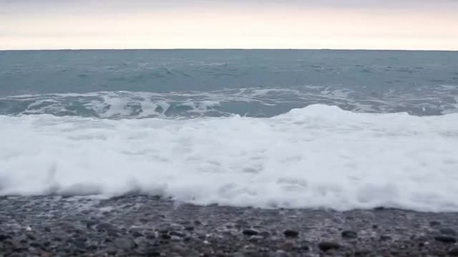 Ocean Waves Spreading On Beach Stock Video Motion Array