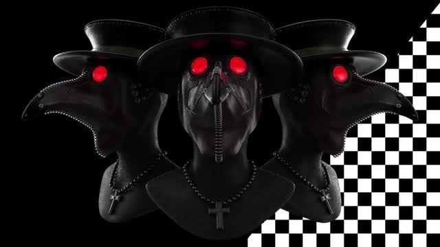 Plague Doctor VJ Loop: Stock Motion Graphics