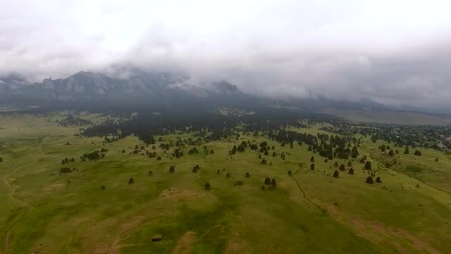 Rainy Mountain Fly By: Stock Video