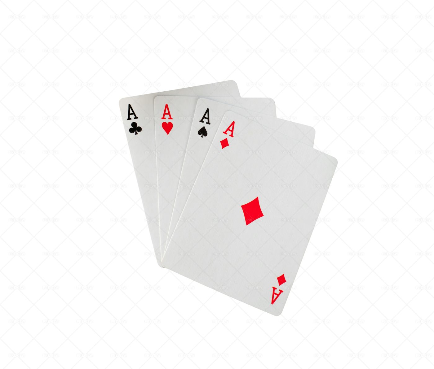 Playing Cards On White: Stock Photos