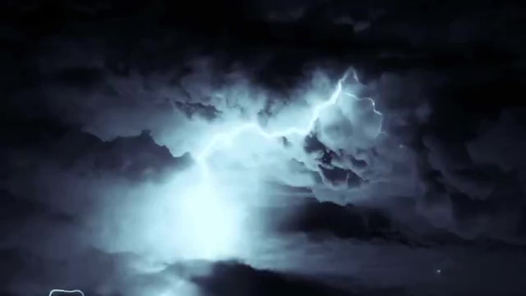 Lightning Storm Background Loop: Stock Motion Graphics