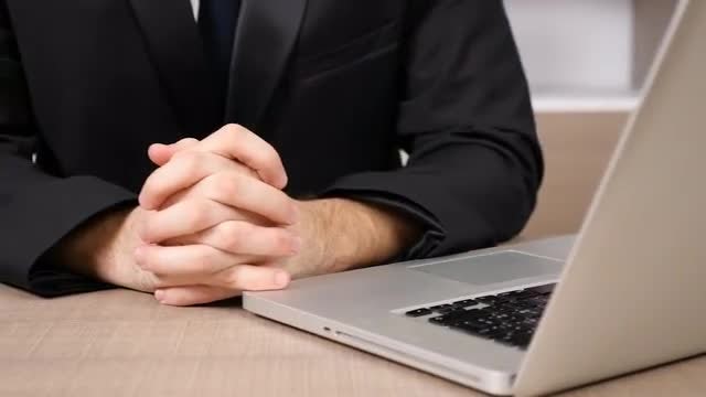Close-up Shot Of businessman's Hands: Stock Video