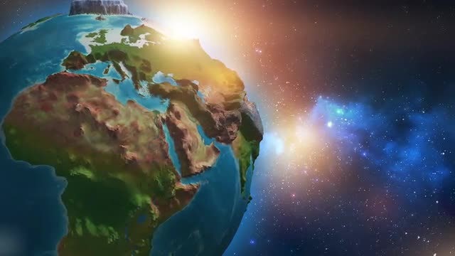 3D Rotating Earth Loop: Stock Motion Graphics