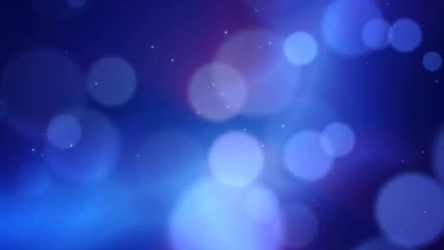 Blue Abstract Background with Bokeh Effect: Stock Motion Graphics