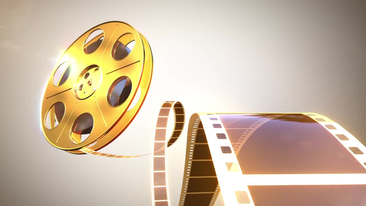 Gold Cinema Reel - Stock Motion Graphics | Motion Array