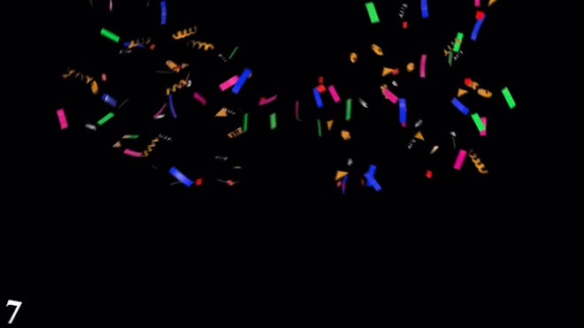 animated confetti burst