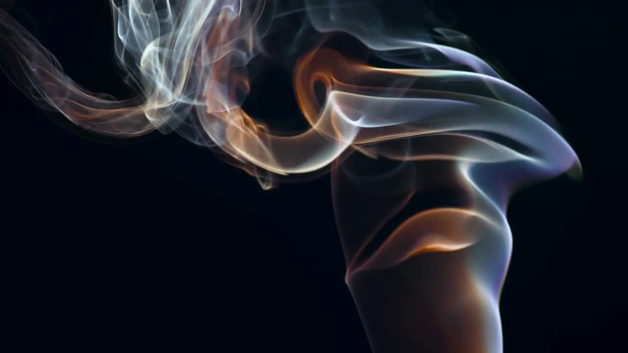 Colorful Smoke From A Chemical Reaction Stock Video Motion Array