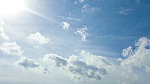 Time Lapse Of White Clouds : Stock Video
