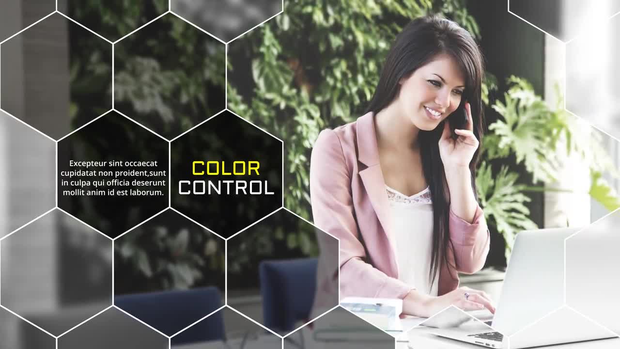 Elegant Hexagon Slideshow After Effects Templates Motion Array