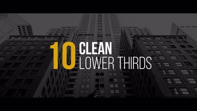 Clean Lower Thirds: Premiere Pro Templates
